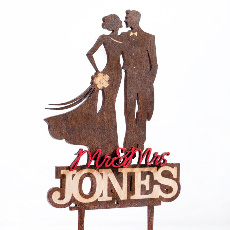 Personalized Wood Topper Wedding Topper Topper For Wedding Mr and Mrs Topper Wood Cake Topper Bride Groom Topper Custom Cake Topper