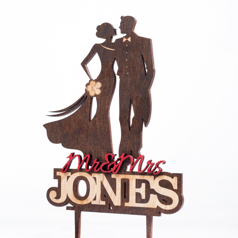 Personalized Wood Topper Wedding Topper Topper For Wedding Mr and Mrs Topper Wood Cake Topper Bride Groom Topper Custom Cake Topper