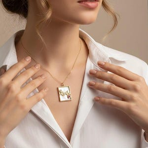 ゴールドフィルド ママネックレス、母の日ギフト、ハートチャーム、マタニティジュエリー