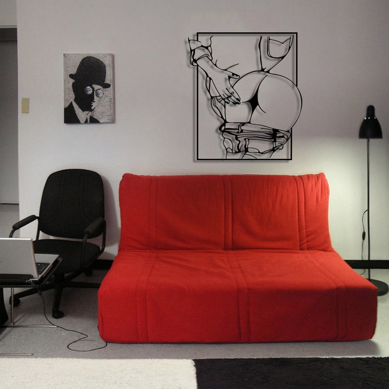 Big Ass Slap Metal Wall Art Sexy Couple Bdsm Kinky Fetish - Etsy