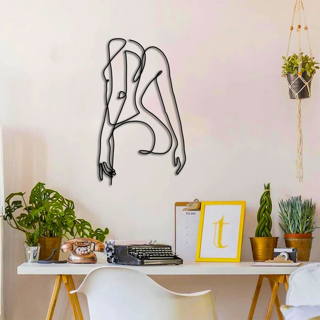 Female Nudity Metal Wall Art,sexy Nude Ass, Erotic Bedroom Decor,boho