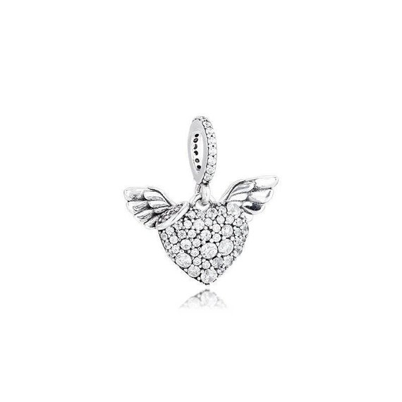 Pandora 925 Sterling Silver Pendant Diy Mmingyu Sterling Silver Charm Angel  Wing With Crystal Love Pendant Fit Women Bracelet Necklace Jewelry :  Amazon.ca: Clothing, Shoes & Accessories