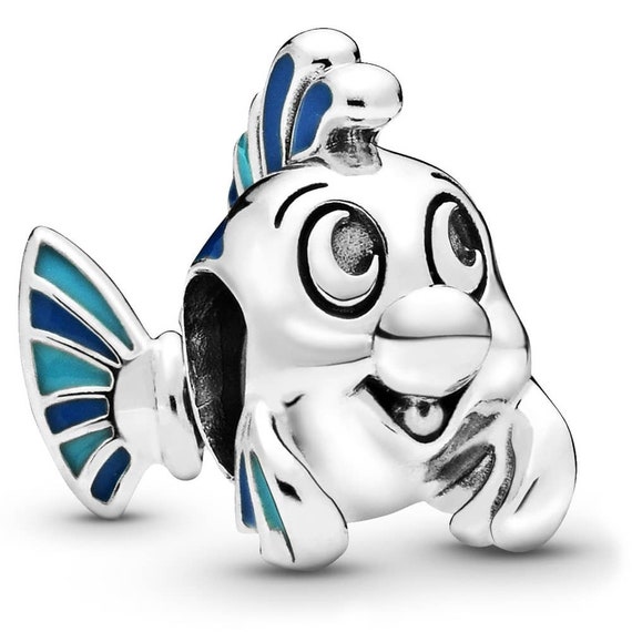 The Little Mermaid Flounder Charm / Fits Pandora Bracelet / Etsy