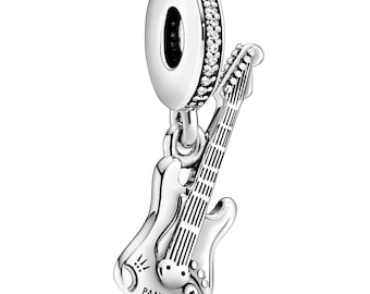 Acoustic Guitar Music Instrument Dangle Bead Charm for European Bracelet Acoustic Guitar Music Instrument Dangle Bead Charm for European Bracelet