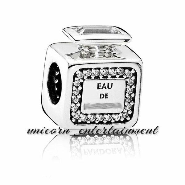 Eau de Signature Parfum Parfum Bouteille Charm / Fits Pandora Bracelet / Perles / ALE / S925 Sterling Argent / Entièrement estampillé