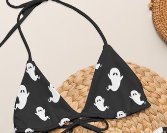 Ghost string bikini, Spooky Swimwear, Halloween, Haunted House