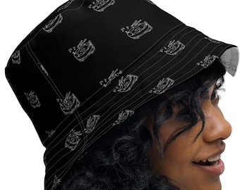 Steel Pan Reversible Bucket Hat, Trinidad Swimwear, Steel Pan, Soca Music, Trinidad & Tobago, Panorama, Steel Drum