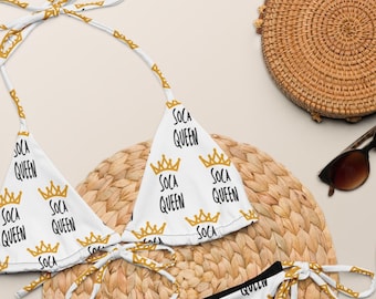 Soca Queen Bikini, Soca Baby, Soca Music, Trinidad & Tobago, Barbados, Plus Size SwimwearGift for Baby
