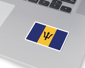 Barbados Flag Sticker, Bajan Flag