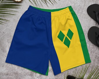 St Vincent Flag, Swimming Trunks, Swim Shorts, Athletic Shorts, Basketball Shorts, Comfy Shorts, Carnival Shorts