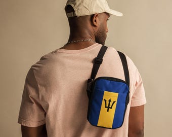 Barbados Crossbody Bag, Utility Bag, Carnival Bag, Cropover, Monday Wear, Bajan Clothing, Unisex Bag