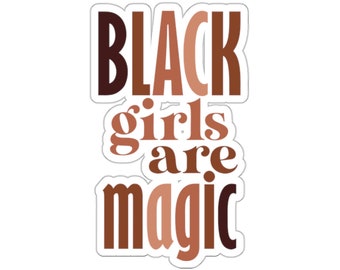 Black Girls Are Magic Kiss-Cut Stickers
