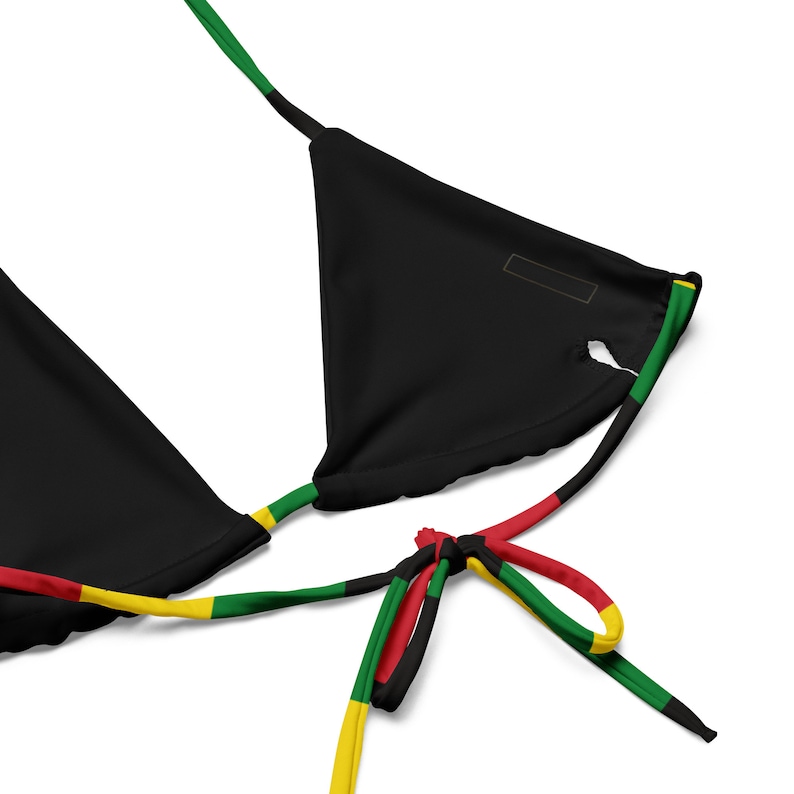 Jamaica Rasta Coloured Bikini, Ecofriendly Swimwear, Jamaican Clothing