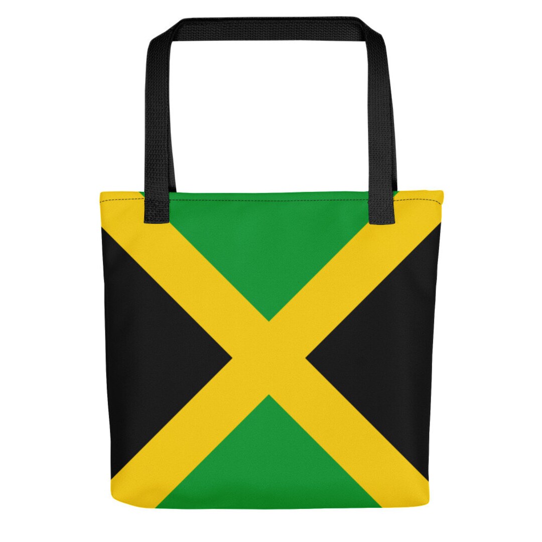 Jamaican Flag, Tote Bag, Jamaica Gifts, Jamaica Clothing, Laptop Bag