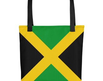 Jamaican Flag, Tote Bag, Jamaica Gifts, Jamaica Clothing, Laptop Bag, women's bags, Beach Bag