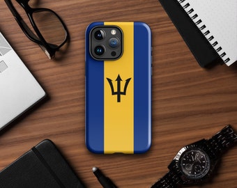Tough Case for iPhone®, Barbados Gifts, Barbados Flag