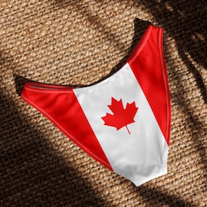 Parte inferior de bikini con corte en V de Canadá, Orgullo Canadiense, Trajes de Baño de Canadá
