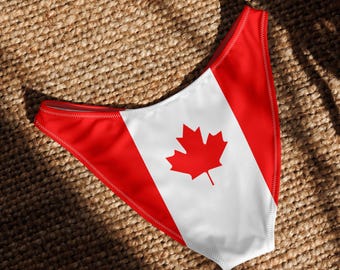 Canada V-cut bikini bottom, Canadian Pride, Canada Swimwear
