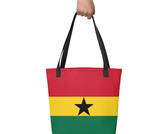 Ghana Flag, Tote bag, Ghanian, Ghana Gifts, Laptop Bag, women's bags, Beach Bag