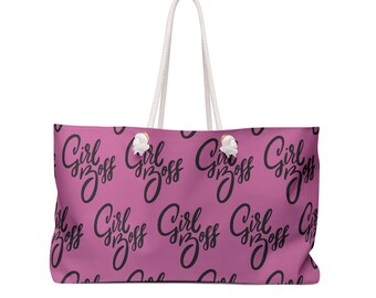 Girl Boss Weekender Bag, Feminist Beach Bag