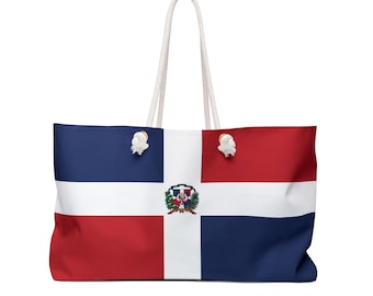 Dominican Republic Flag, Tote bag, Large Beach Bag, Dominican Republic, DR Gifts, Laptop Bag, women's bags, Beach Bag, Oversized Travel Bag