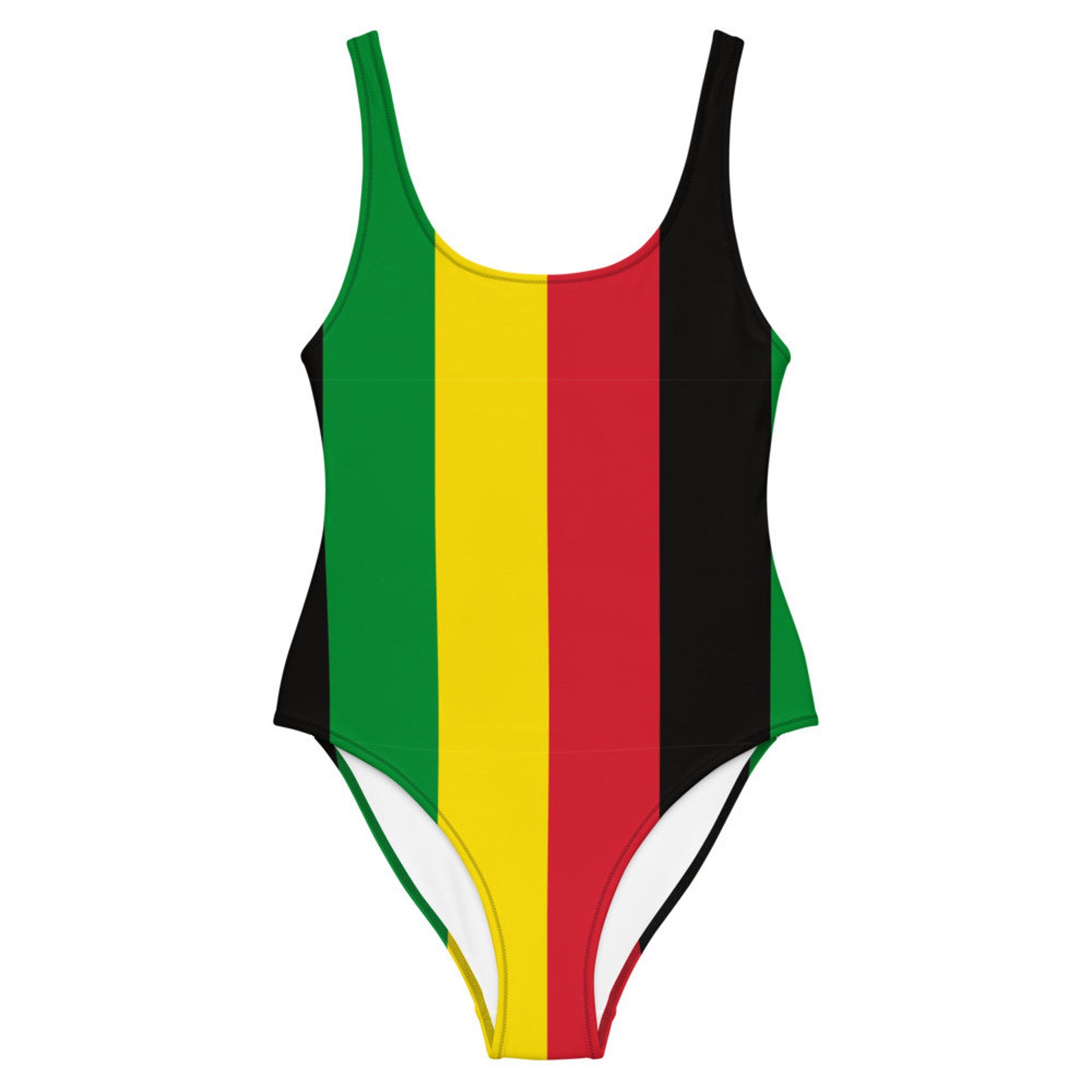 Jamaica Rasta Onepiece Swimsuit, Ecofriendly, Jamaican Clothing