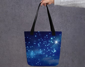 Starry Tote bag, Star, Starry Sky, 15"