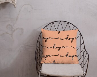 Hope Decorative Pillow - Patio Pillow - Patio Decor - Living Room Pillow- Couch Pillow - Accent Pillow