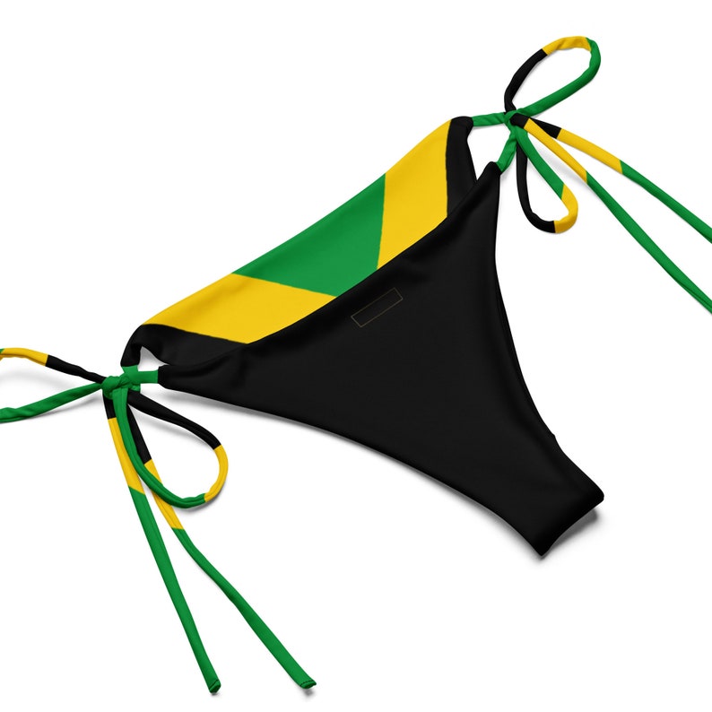 Jamaica String Bikini, Large Bust Swimwear, Jamaica Swimwear, Jamaican Clothing, Jamaican Flag Swimsuit, Rasta Bikini, Plus Size