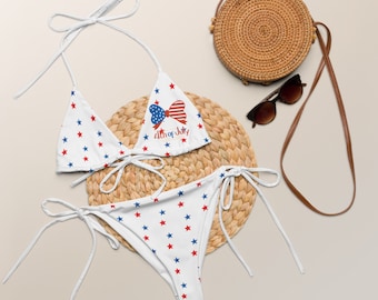 USA String Bikini, United States of America, Fourth of July, 4th of July, Gift for girlfriend, Gift for wife