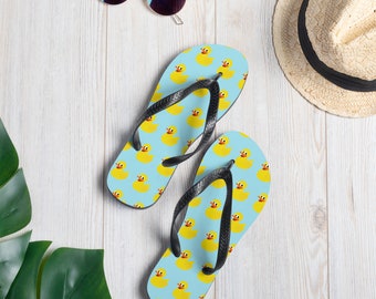 Rubber Duck Flip Flops, Rubber Duckie, Duck Clothing, Duck Sandals,