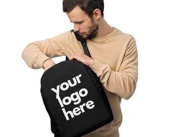 Custom Backpack, Minimalist Backpack, Travel Bags, Laptop Bags, Personalized Gift, Back to School, Name Gift, Company Logo