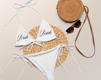 Personalized Bride Bikini, Custom Bridal Swimsuit, Bachelorette Party, Future Mrs Swimsuit, Bride Squad Swimsuit, Bride Gift, Team Bride