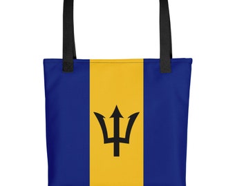 Barbados Flag, Tote Bag, Bajan Gifts, Barbados Clothing, Laptop Bag, women's bags, Beach Bag