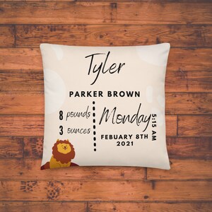 Personalized Baby Lion PillowGift for Baby