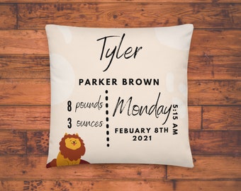 Personalized  Lion Pillow