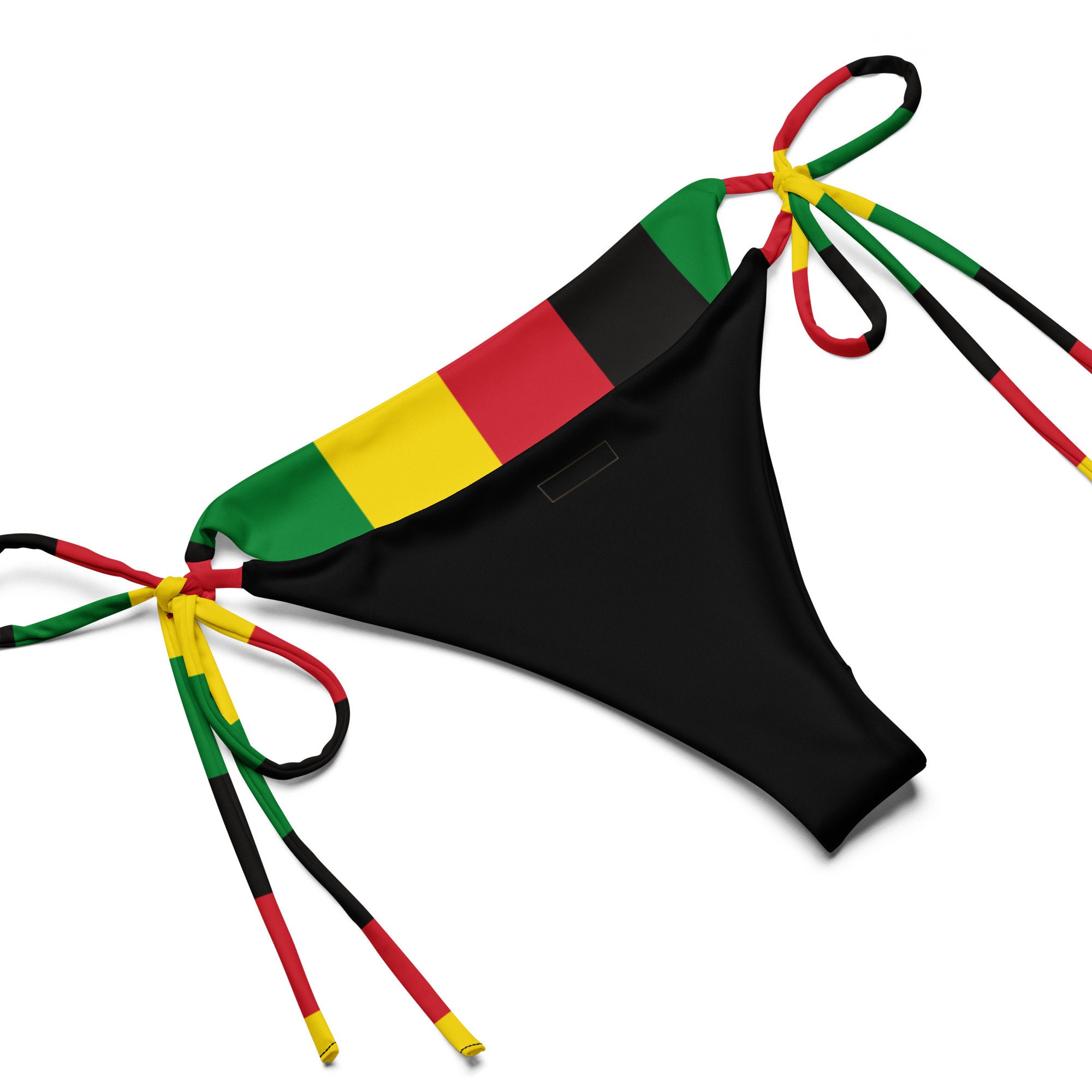 Jamaica Rasta Coloured Bikini, Ecofriendly Swimwear, Jamaican Clothing