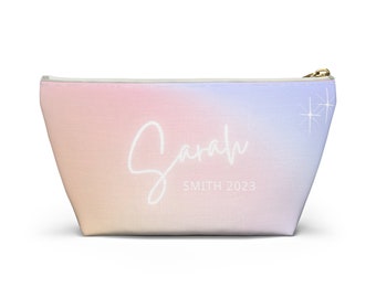Tie Die Makeup Bag, Bridesmaid Gift,  Accessory Pouch, Bridesmaid Proposal, Bachelorette party favours, Wedding, Honeymoon
