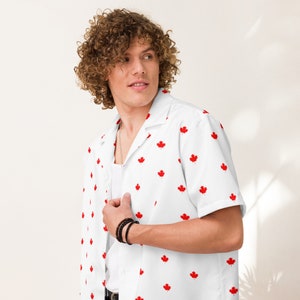 Kanada Button Up Shirt, Kanada T-Shirt, Maple Leaf, Canada Day, 1. Juli, Canadian Pride