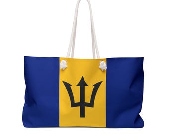Barbados Weekender Bag, Beach Bag, Gift for Travellers, Teacher Tote