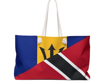 Barbados/Trinidad & Tobago Weekender Bag, Beach Bag, Teacher Tote