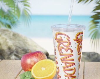 Grenada Plastic Tumbler with Straw