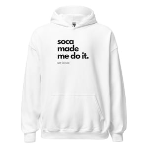 Soca Made Me Do It, bestickter Hoodie, Soca-Musik, Unisex-Hoodie, Trinidad-Kleidung, Karneval, Trinidad-Karneval 2025