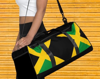 Duffle Bag Jamaica,  Travel Bag, Gym Bag, Carry-On Bag, Dance Bag,  Gymnastics Bag, Jamaican Clothing, Duffle Bag Women, Kids, Men