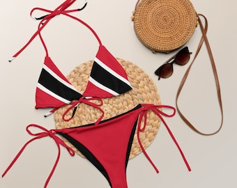 Trinidad String Swimsuit, Trini Swimsuit, Red Swimsuit, Trinidad