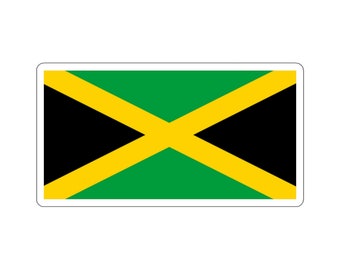 Jamaica Flag Sticker, Jamaican Flag