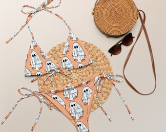 Ghost Bikini, Halloween Swimsuit, Halloween Costume, This is Halloween, Cute Ghost