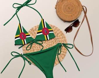 Dominica Bikini Set, Triangle Bikini, Mas Domnik, Green Bikini, Plus Size Swimwear, Large Bust Swimwear