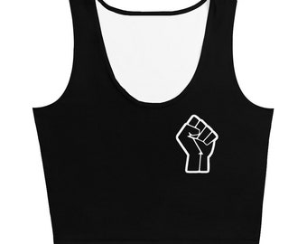 Unity Fist Crop Top ~ BLM ~ Black Lives Matter ~ Tank Top ~ Unity ~ Power ~ Fist