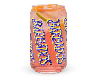 Barbados Can-shaped glass